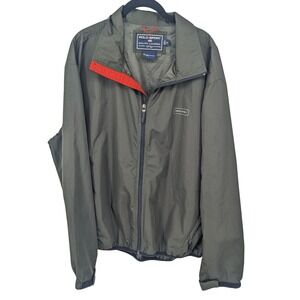 Polo Sport Ralph Lauren Windbreaker Mens XL Olive Green Zip Up Jacket Vintage